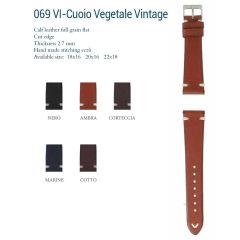 CINTURINO CUOIO VEGETALE VINTAGE MARINE