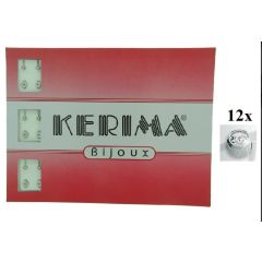 FORALOBI MINI ACCIAIO BRILLANTINO CONFEZIONE 12 PEZZI