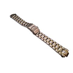 BRACCIALE BICOLORE TIPO OM. MASSICCIO CON DOPPI ATTACCHI