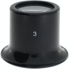 MONOCOLO IN PLASTICA NERA N3=4,4x diam. 23.5mm