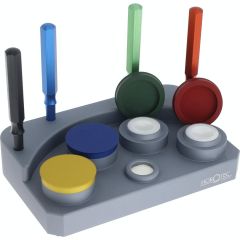 PORTAOLIO COMPLETO IN ALLUMINIO 4 VASCHETTE IN CERAMICA