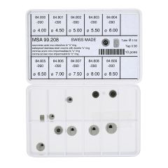 ASSORTIMENTO CORONE IMPERMEABILI ACCIAIO 10 PEZZI