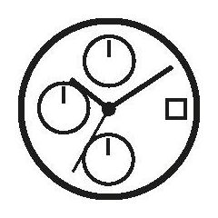 MOVIMENTO MIYOTA JP15, 12 1/2''', ALT. 4.30, D3, 6 LANCETTE