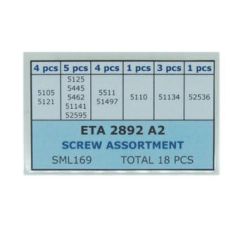 ASSORTIMENTO VITI ETA 2892-2 18PEZZI