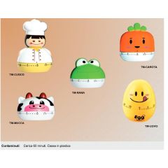 CONTAMINUTI CUOCO Carica 60 minuti, cassa in plastica 6x8