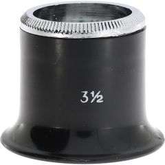 MONOCOLO DI PLASTICA CON GHIERA ALLUMINIO N3.5=3.0x d.21mm