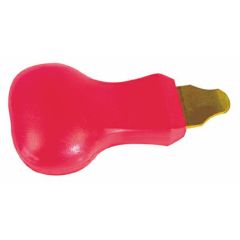 APRICASSE SEMPLICE CON MANICO DI PLASTICA ROSSO, L80 mm